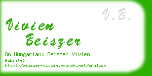 vivien beiszer business card